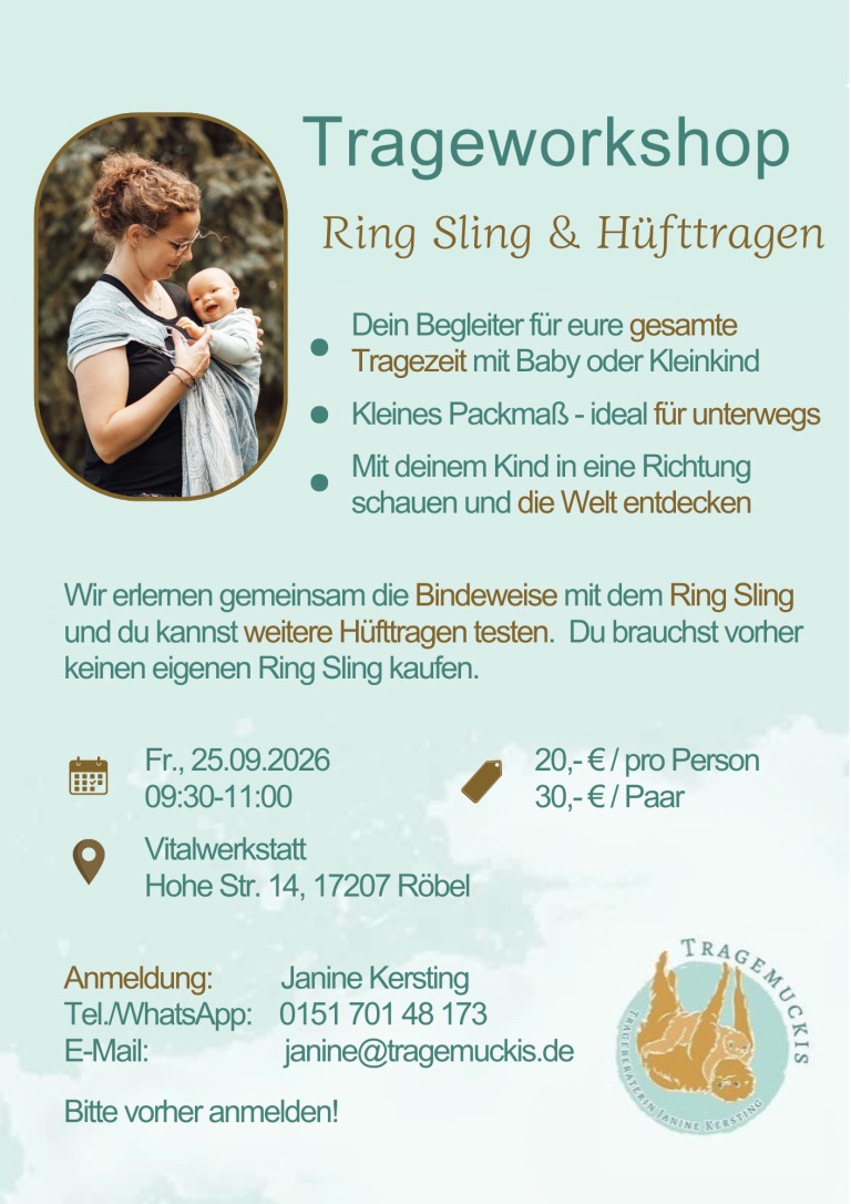 Hüfttragen und Ring Sling Workshop